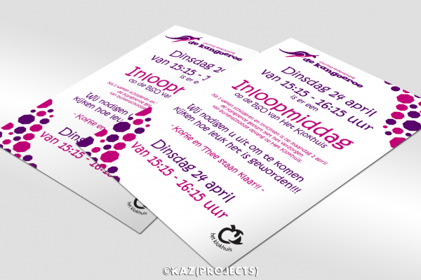 Stichting Kinderopvang De Kangoeroe - A4 poster